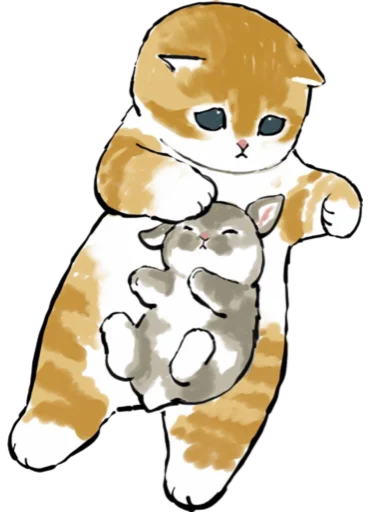 Стикер Telegram «Kittens mofu_sand 3» 🐰