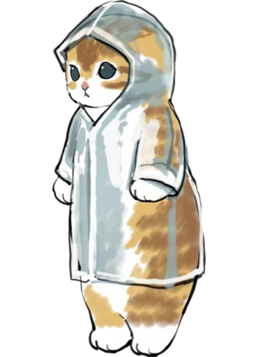 Telegram stiker «Kittens mofu_sand 3» 🌧