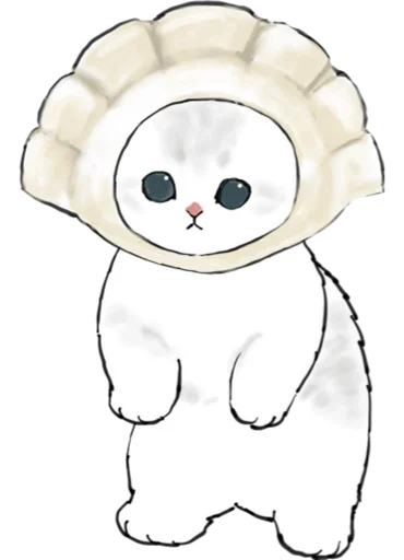 Kittens mofu_sand 3 stiker 🥟