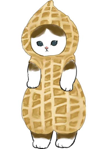 Telegram stiker «Kittens mofu_sand 3» 🥜