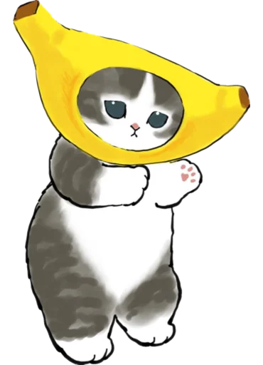 Стикер Kittens mofu_sand 3 🍌