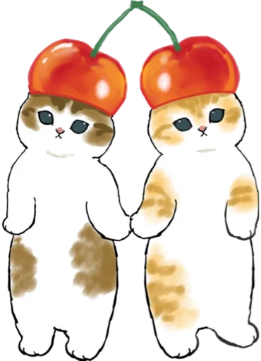 Telegram stiker «Kittens mofu_sand 3» 🍒