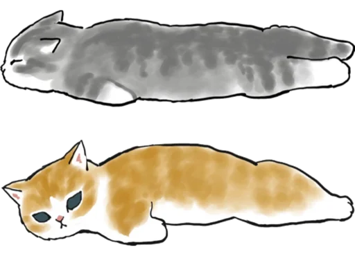 Kittens mofu_sand 3 stiker 🥱