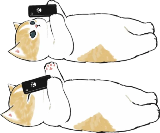 Telegram stiker «Kittens mofu_sand 3» 📱