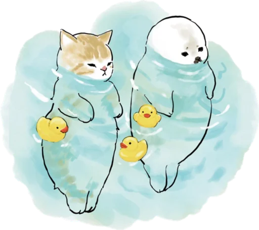 Telegram Sticker «Kittens mofu_sand 3» 🦭