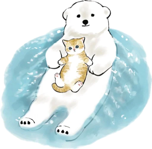 Telegram Sticker «Kittens mofu_sand 3» 🐻‍❄️