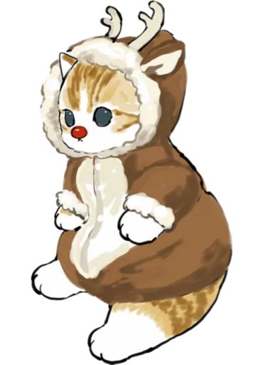 Telegram stiker «Kittens mofu_sand 4» 🦌