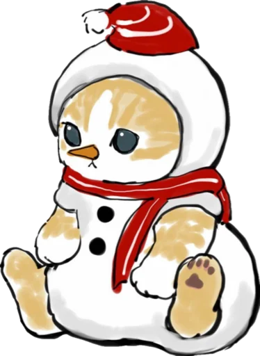 Telegram stiker «Kittens mofu_sand 4» ⛄️