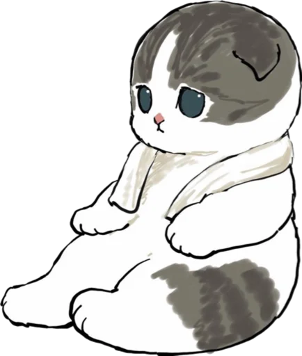 Telegram stiker «Kittens mofu_sand 4» 🧖