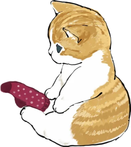 Telegram Sticker «Kittens mofu_sand 4» 🧦