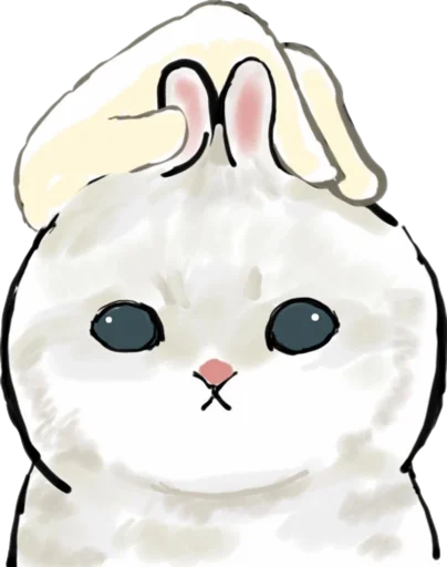 Telegram stiker «Kittens mofu_sand 4» 🐰