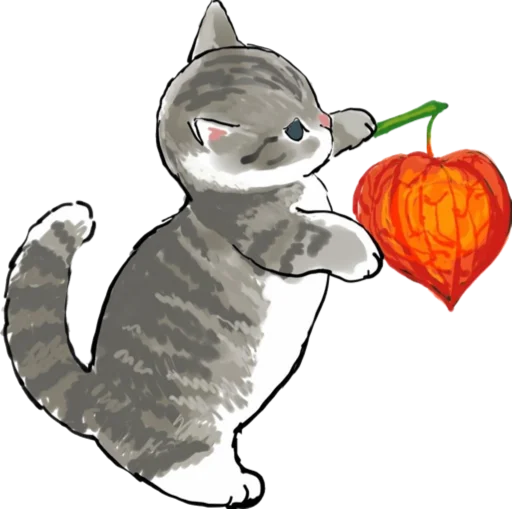 Telegram Sticker «Kittens mofu_sand 4» 🍑