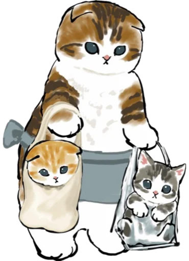 Емодзі Kittens mofu_sand 4 🛍