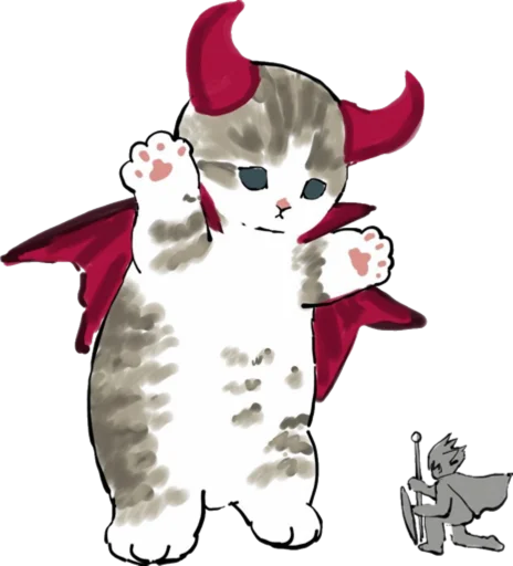 Telegram Sticker «Kittens mofu_sand 4» 👿