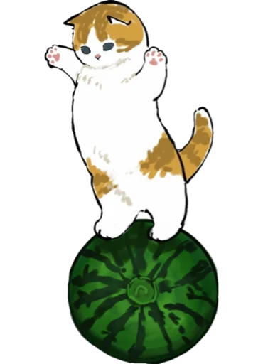 Kittens mofu_sand 4 sticker 🍉