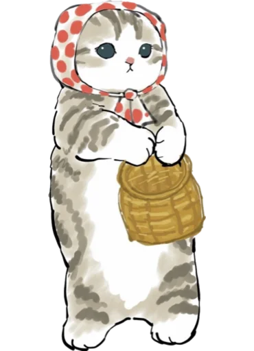 Telegram stiker «Kittens mofu_sand 4» 🧺