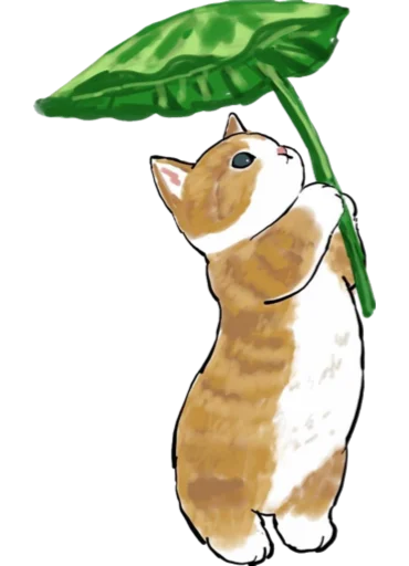 Telegram Sticker «Kittens mofu_sand 4» 🌱