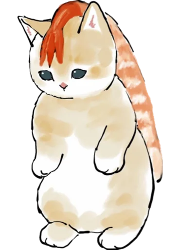 Telegram Sticker «Kittens mofu_sand 4» 🍤