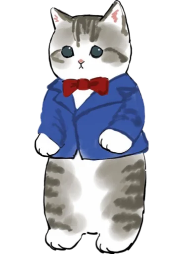 Telegram stiker «Kittens mofu_sand 4» 🤵