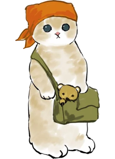 Эмодзи Kittens mofu_sand 4 👜