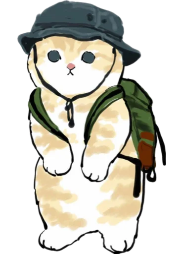 Kittens mofu_sand 4 stiker 🎒