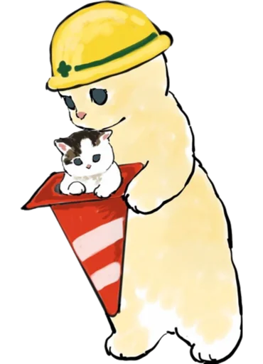 Telegram Sticker «Kittens mofu_sand 4» 🦺