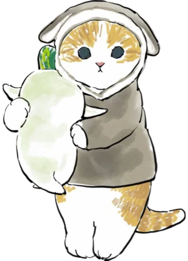 Эмодзи Kittens mofu_sand 4 🥔