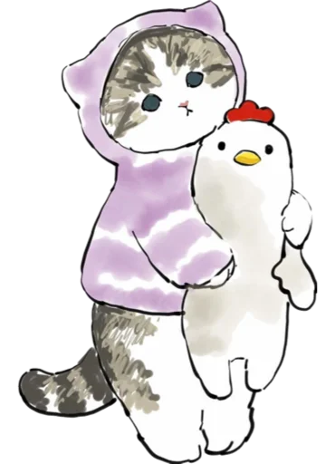 Telegram Sticker «Kittens mofu_sand 4» 🐔