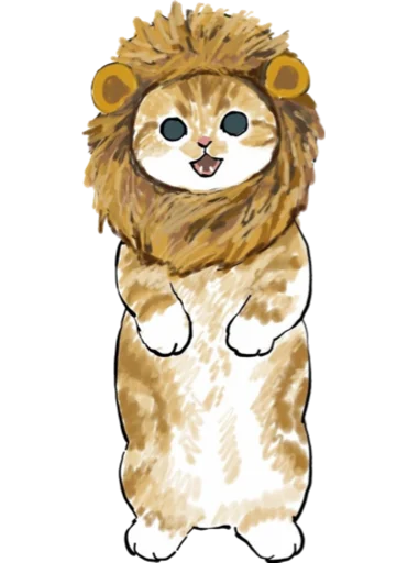 Telegram Sticker «Kittens mofu_sand 4» 🦁