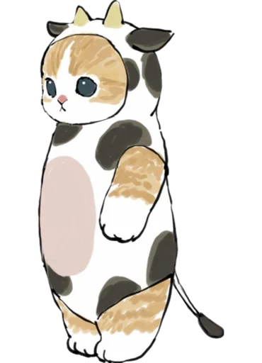 Telegram Sticker «Kittens mofu_sand 4» 🐄