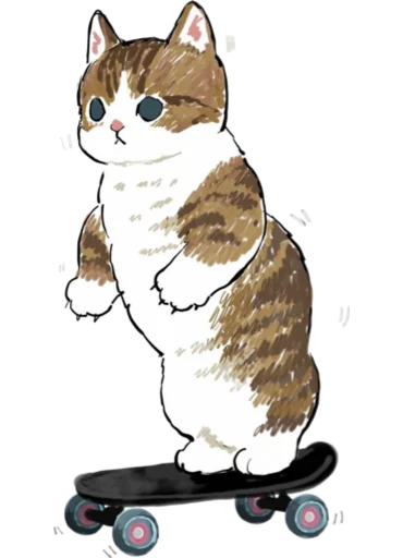 Kittens mofu_sand 4 emoji 🛹