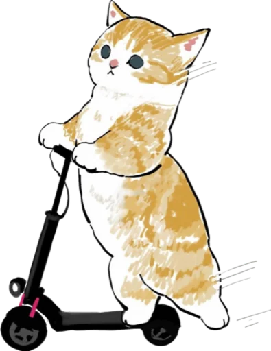 Kittens mofu_sand 4 emoji 🛴