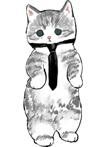 Стикер Telegram «Kittens mofu_sand 4» 👔