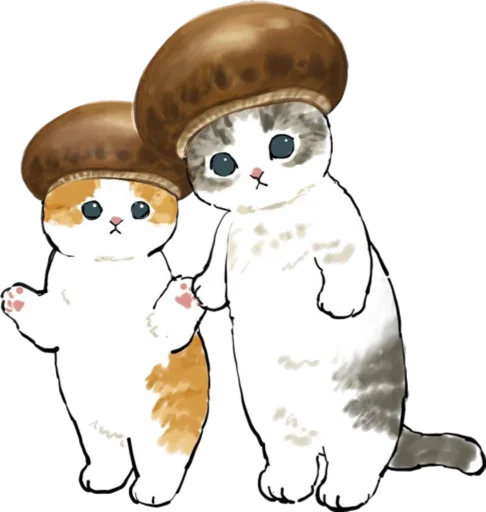 Telegram stiker «Kittens mofu_sand 4» 🍄