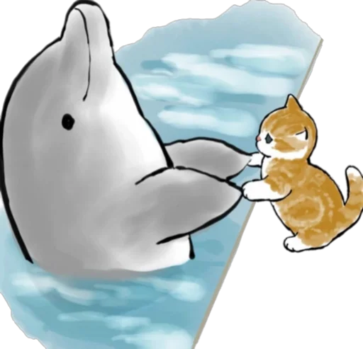 Telegram stiker «Kittens mofu_sand 4» 🐬
