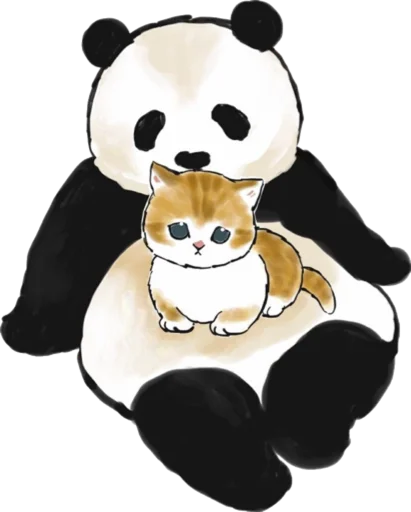 Telegram stiker «Kittens mofu_sand 4» 🐼