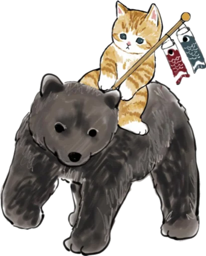 Telegram Sticker «Kittens mofu_sand 4» 🐻