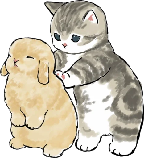 Эмодзи Kittens mofu_sand 4 🐰