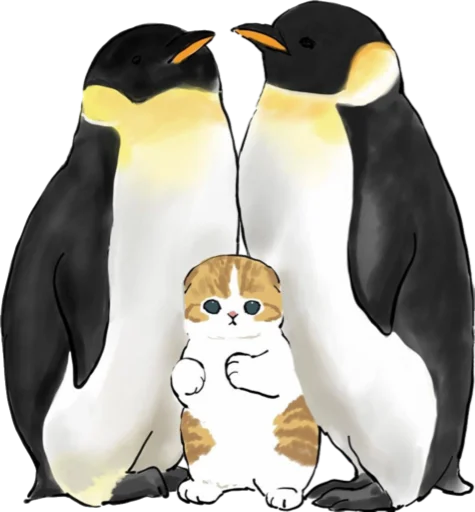 Kittens mofu_sand 4 stiker 🐧