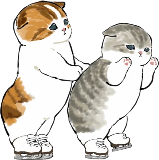 Telegram Sticker «Kittens mofu_sand 4» ⛸