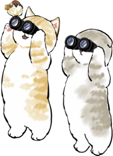 Telegram Sticker «Kittens mofu_sand 4» 🔭