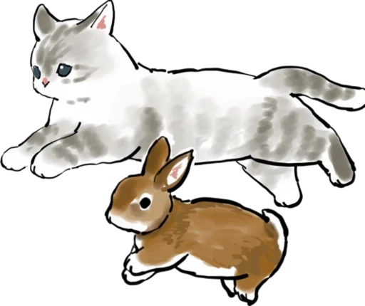 Стикер Telegram «Kittens mofu_sand 4» 🐰