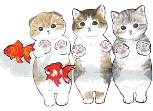 Kittens mofu_sand 4 stiker 🐠