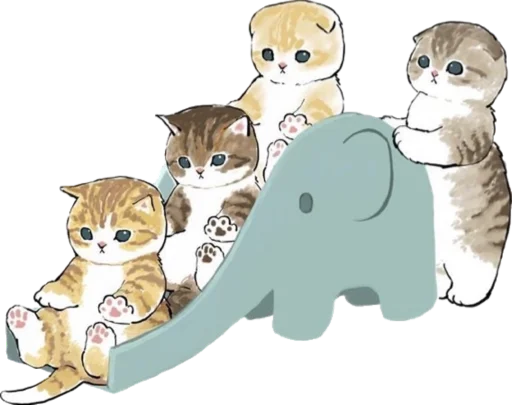 Telegram Sticker «Kittens mofu_sand 4» 🎢