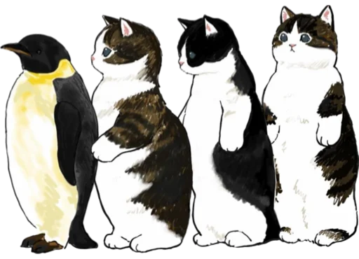 Kittens mofu_sand 4 stiker 🐧