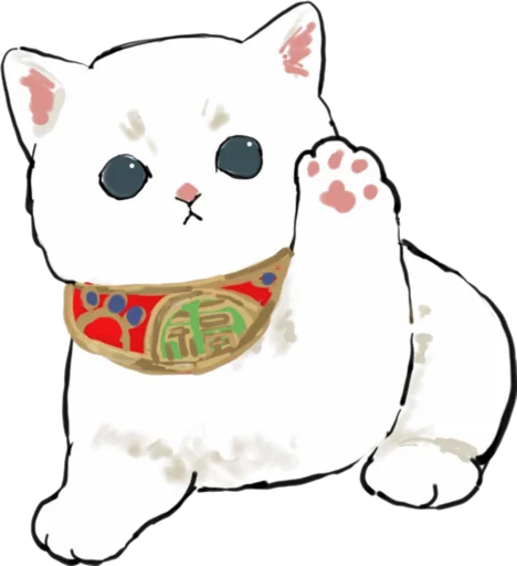 Telegram Sticker «Kittens mofu_sand 2» 👋