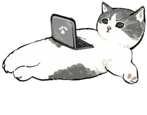 Kittens mofu_sand 2 sticker 💻