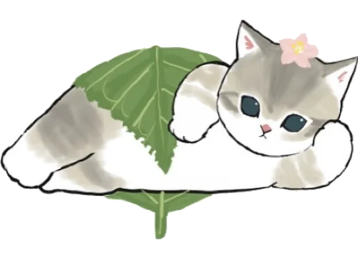 Kittens mofu_sand 2 sticker 🍃
