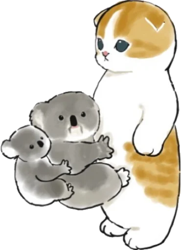 Емодзі Kittens mofu_sand 2 🐨