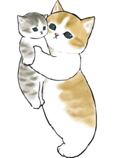 Стикер Kittens mofu_sand 2 🥰